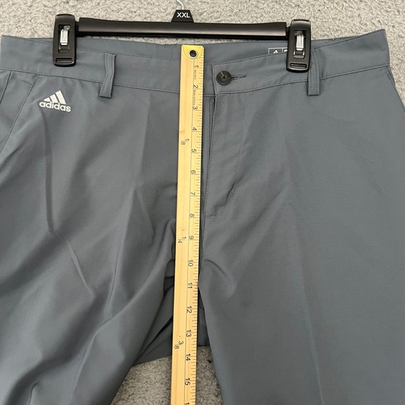 Adidas Pants Mens 34x32 Golf Performance Clima Lite 3 Stripes Gray Casual - Picture 7 of 11